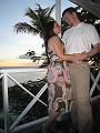 Elizabeth & Ross on our porch at sunset